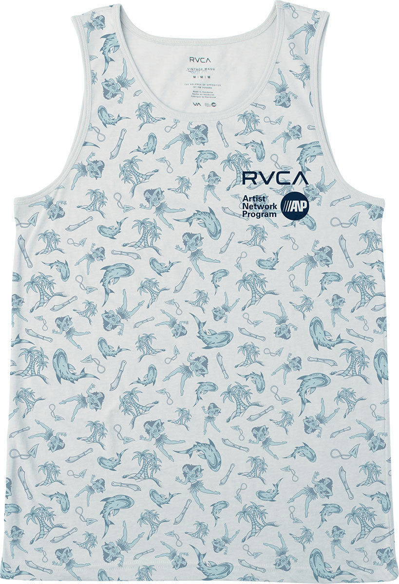 RVCA Dmote All Over Print Tank Top - WGR Mens Tank