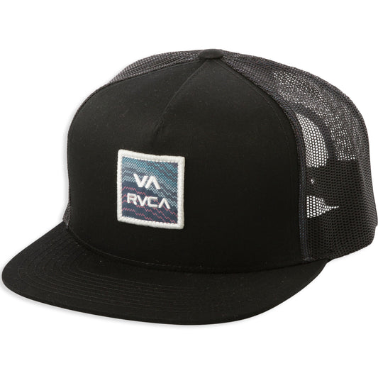 RVCA VA All The Way Trucker Hat - BML Black Multi mens hat