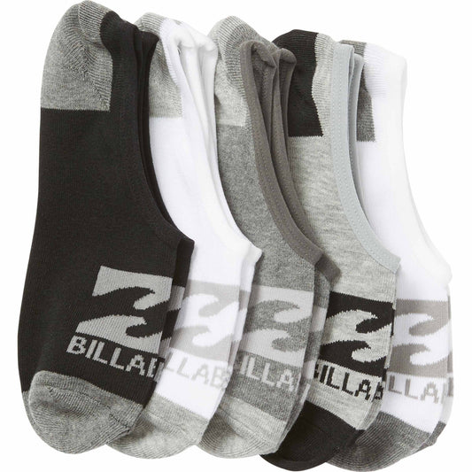 Billabong Invisible 5 Pack Socks - AST Socks