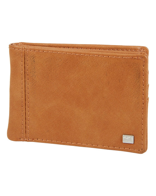 Billabong Revival Slim Wallet - BLK - TAN wallet
