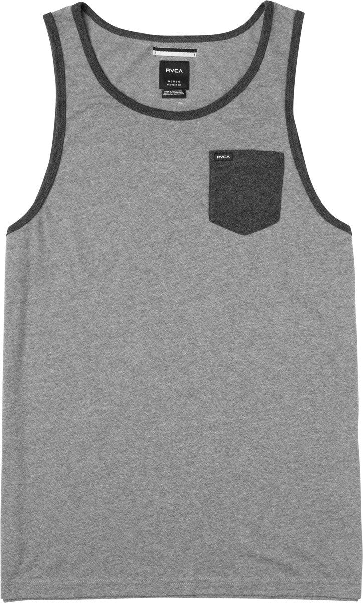 RVCA Change Up Tank Top in Grey Noise MB901CHT-GRS Mens Tank