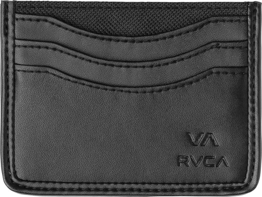 RVCA Millux Card Wallet in Black and Brown MFAWAMLX wallet