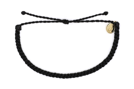 Pura Vida Mini Braided Solid Bracelet - Black Jewelry