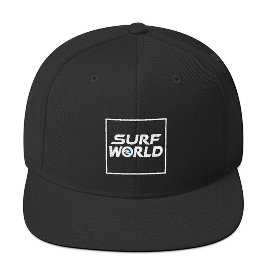 Surf World Snap Back Hat Mens Hat Black
