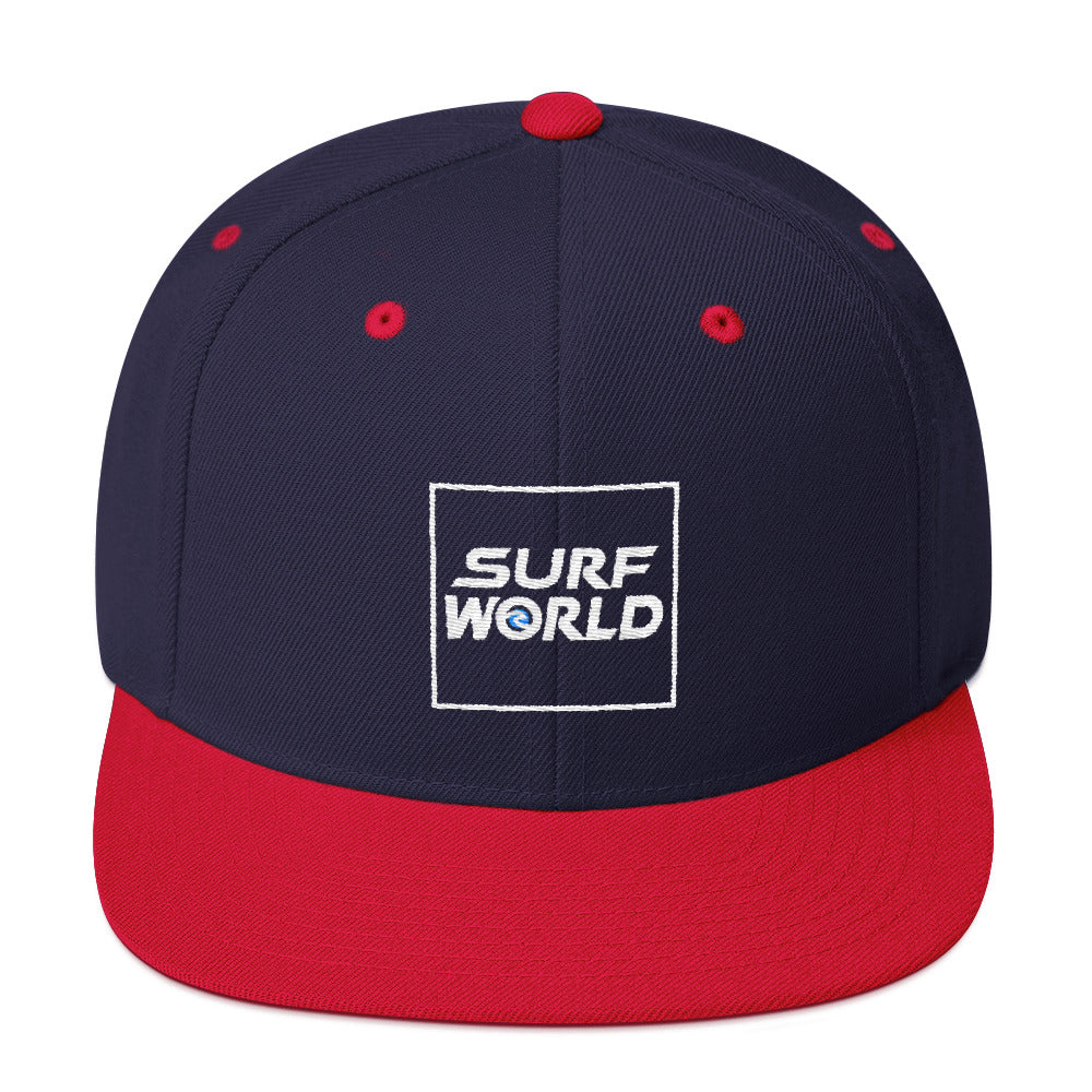 Surf World Snap Back Hat Mens Hat Navy/ Red