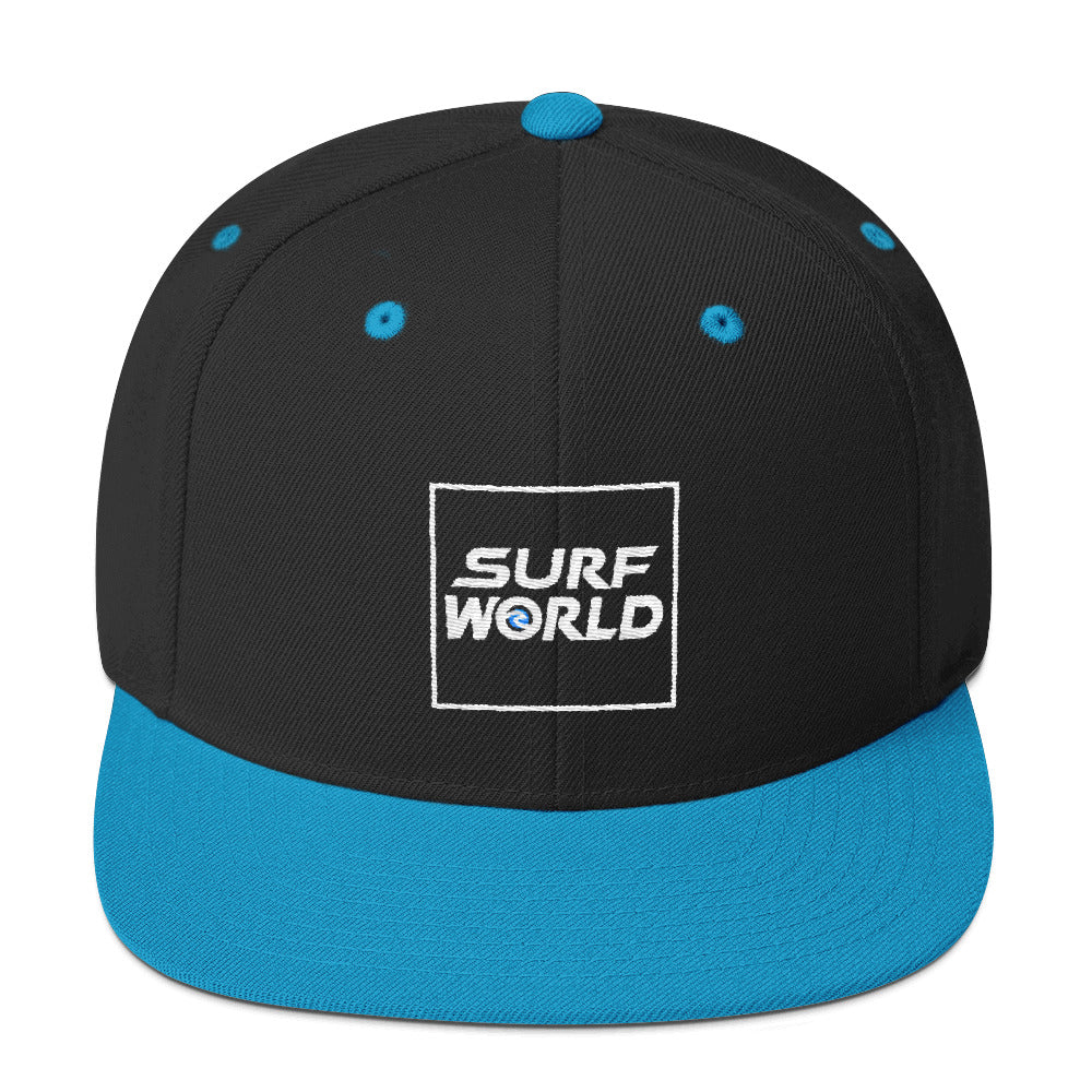 Surf World Snap Back Hat Mens Hat Black/ Teal
