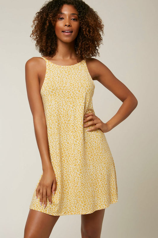 Oneill Morette Floral Dress - Winter White Dress