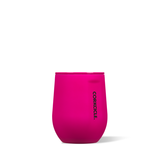 Corkcicle Neon Lights Stemless 12oz Cup - Neon Pink Drinkware