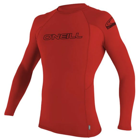 Oneill YOUTH BASIC SKINS Rashguard L/S CREW 3446 UPF 50+ - Red youth rashguard