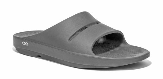 OOFOS Ooahh Slide Mens Slip On Sandals - Slate Grey Mens Footwear