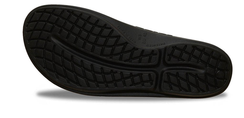 OOFOS Ooahh Slide Mens Slip On Sandals Black 1100BLK Mens Footwear