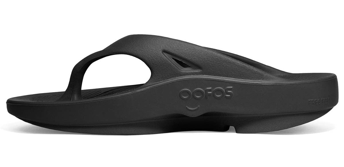 Oofos Original Mens Comfort Recovery Sandals - Black Mens Footwear