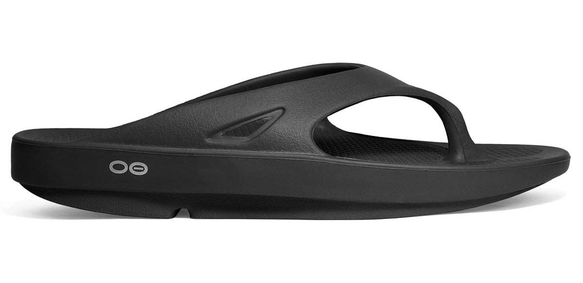 Oofos Original Mens Comfort Recovery Sandals - Black Mens Footwear