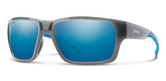 Smith Outback Cloud Grey Chromapop Polarized Blue Mirror Sunglasses Sunglasses