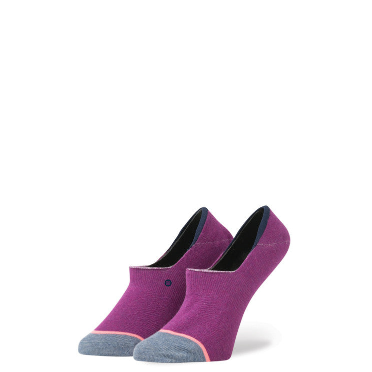 Stance Women's Plain Jane Super Invisible Purple Socks Womens Socks