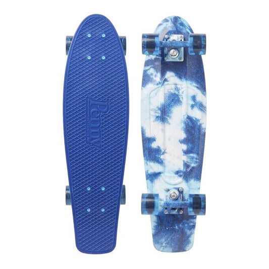 PENNY 27" Cracked Dye Blue SKATEBOARD Longboard Skateboard