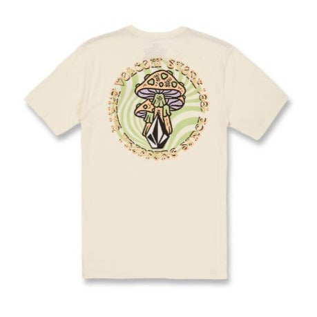 Volcom Psychike Farm to Yarn SS Tee Shirt - Off White Mens T Shirt