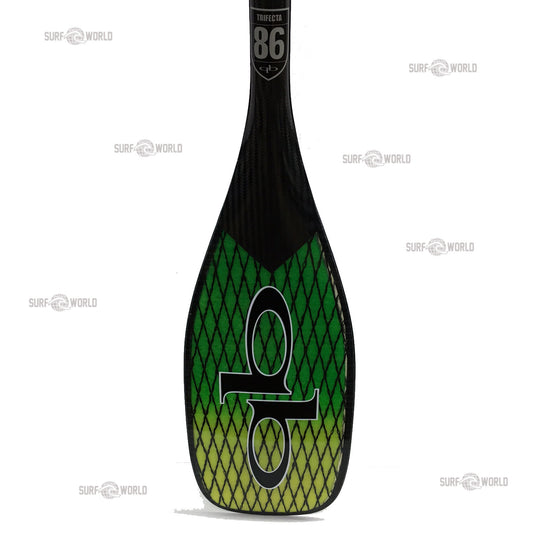 Quickblade Trifecta 86 Vector Net Carbon SUP Paddle Yellow Green w/ Tapered Shaft SUP Paddle