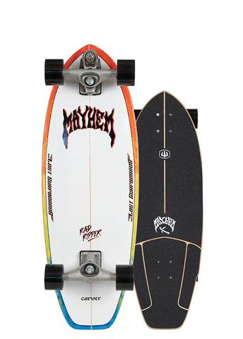 Carver Lost Rad Ripper 31" C7 Raw Complete Surfskate Complete Skateboard