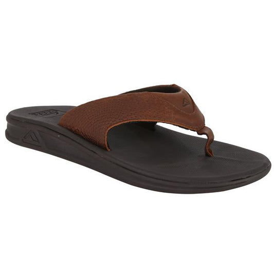 Reef Rover LE Brown Leather Upper Men's Sandals - BRO Mens Footwear
