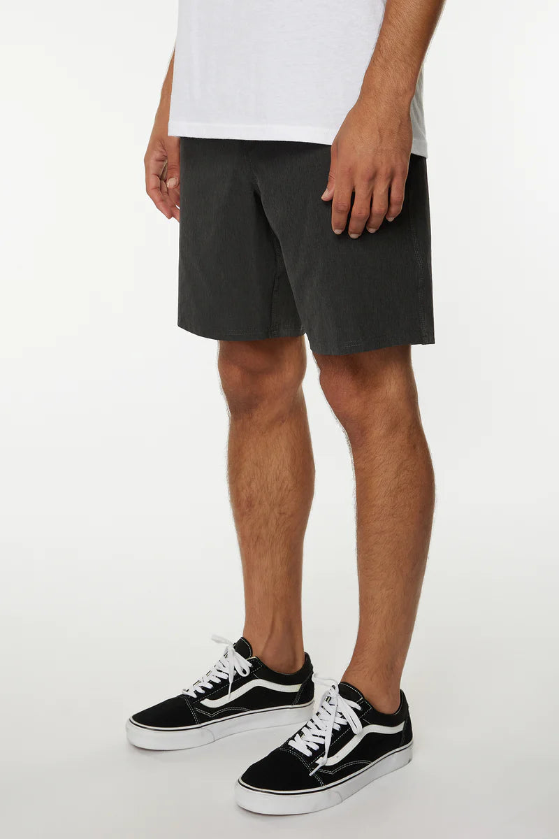 Oneill Reserve Elastic Waist Hybrid 18" Shorts - Black Mens Shorts