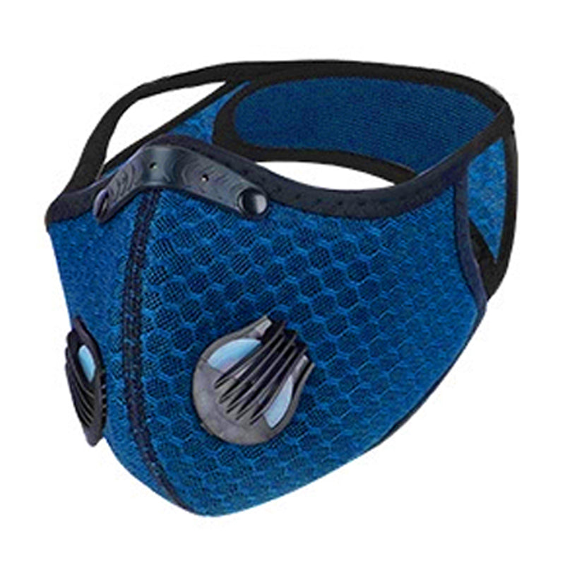 Blockade Face Mask Cool Mesh with replaceable filter - Free Shipping - Free Pickup - In Stock Face Mask Blue Mesh - Lg