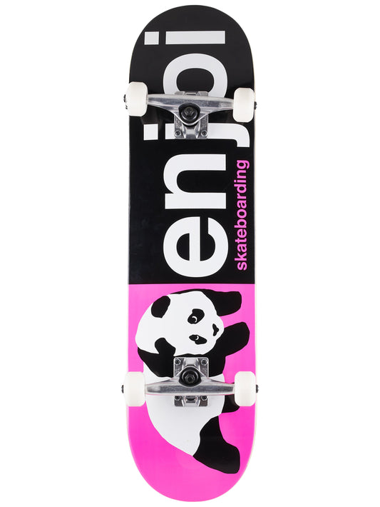 Enjoy Half and Half 8" Complete Skateboard Pink Complete Skateboards
