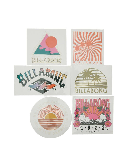Billabong Sand And Sun Stickers - Ast sticker