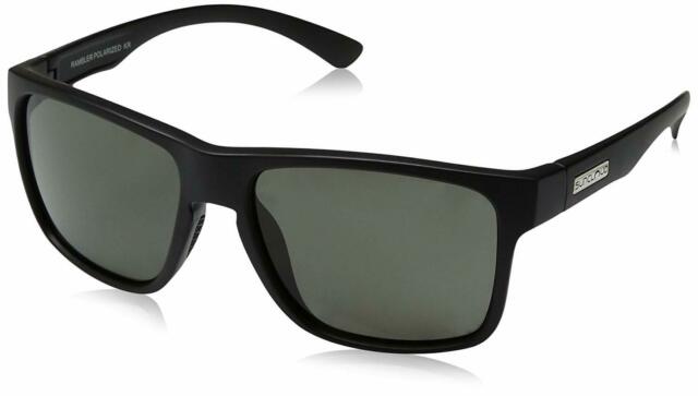 SUNCLOUD- RAMBLER BLACK GRAY FADE/PLR SILVER MIRROR LENS Sunglasses