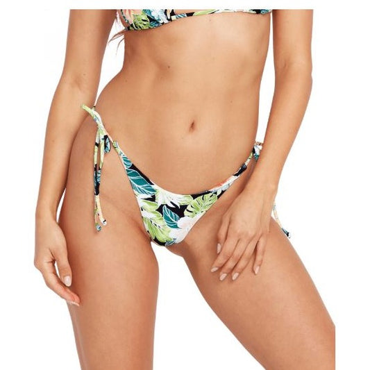 Volcom Shady Beach Tie Side Bikini Bottom - Black womens swimwear