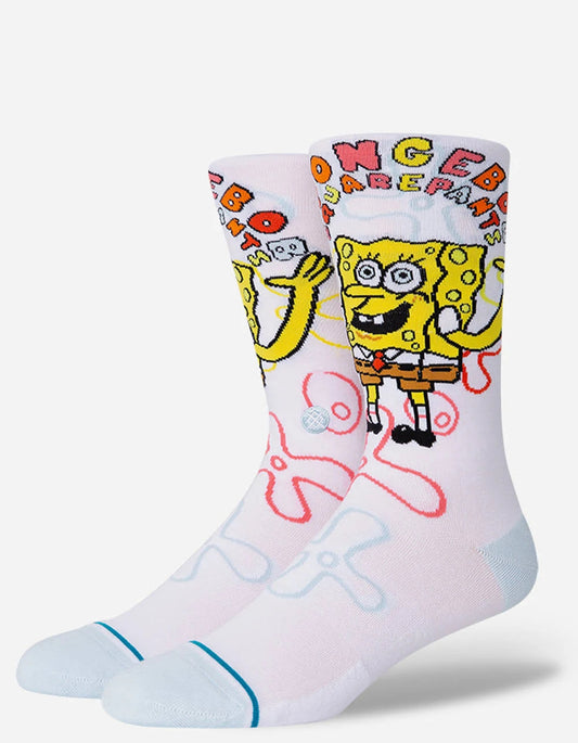 Stance Imagination Bob Kids Socks - White Kids socks