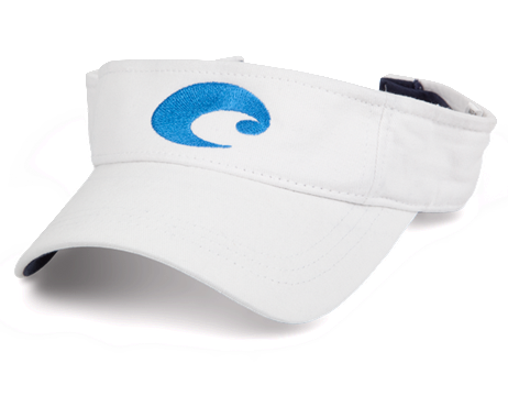 Costa Cotton Visor in White HA15-15W Mens Hat
