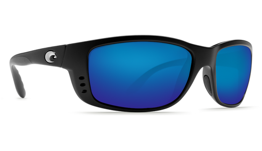 COSTA ZANE BLACK BLUE MIRROR 580G GLASS POLARIZED SUNGLASSES ZN11OBMGLP Sunglasses
