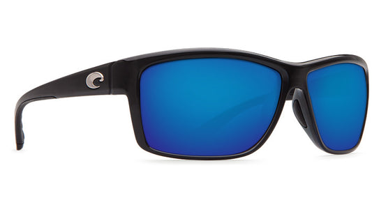 Costa Del Mar Mag Bay Shiny Black Blue Mirror 580P Polarized Sunglasses AA11OBMP Sunglasses