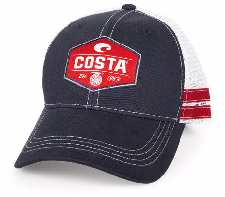 Costa Reel Trucker Hat Navy HA 35N Mens Hat