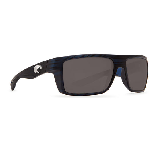 Costa Del Mar MOTU Matte Black Teak Gray 580P Lens Polarized Sunglasses MTU111OGP Sunglasses