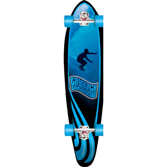 Layback Slotted 9.75" x 38" Complete Skateboard Longboard Skateboard