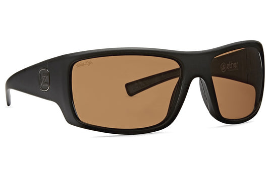 Vonzipper Suplex WildLife Polarized Sunglasses - Black Soft Satin Bronze Sunglasses