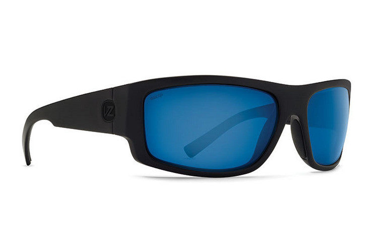 Vonzipper Semi Polarized Sunglasses Black Satin/ Wild Chrome Blue GLASS POLARIZED Sunglasses