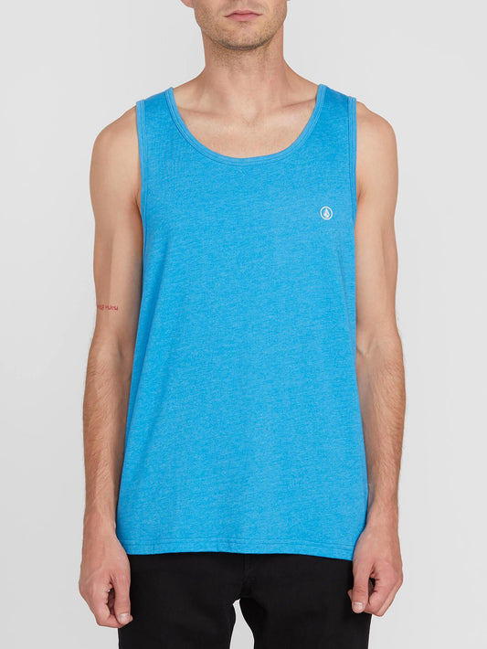 Volcom Solid Heather Mens Tank Top - True Blue Mens Tank Top