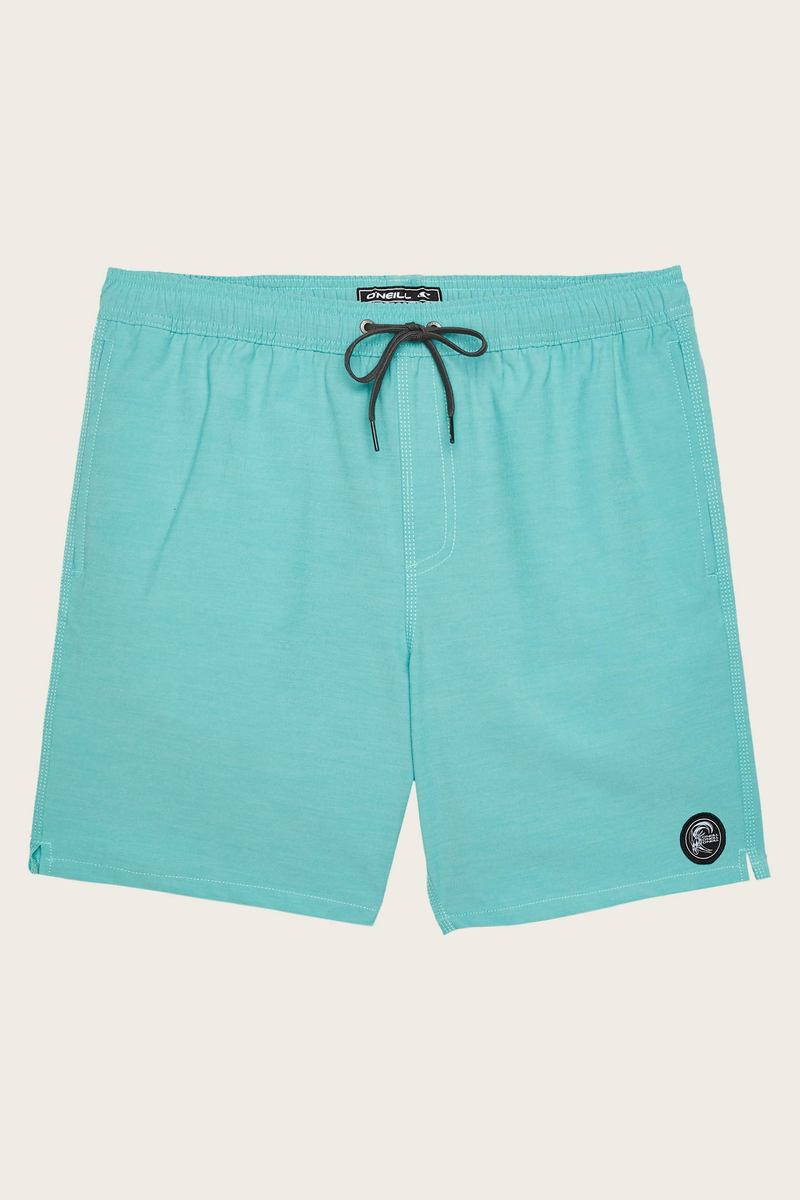O'Neill Solid Volley Shorts 17" - Aqua Mens Boardshorts
