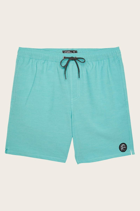 O'Neill Solid Volley Shorts 17" - Aqua Mens Boardshorts