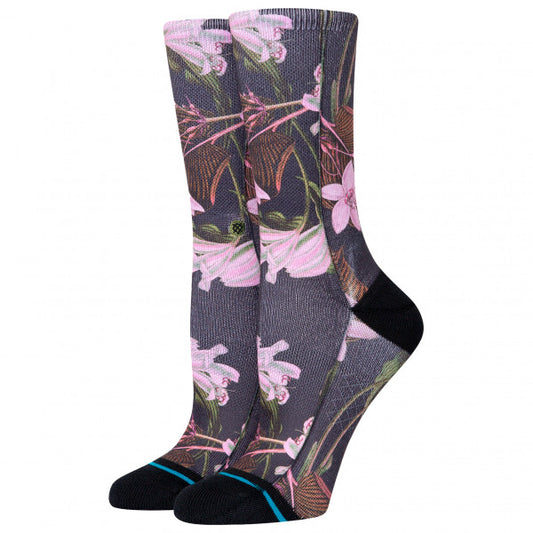 Stance Late Bloomer Crew Socks Women's medium Black Socks
