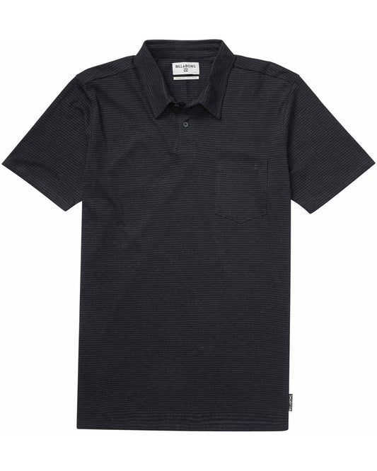 Billabong Standard Issue SS Polo Black Heather Mens Shirt