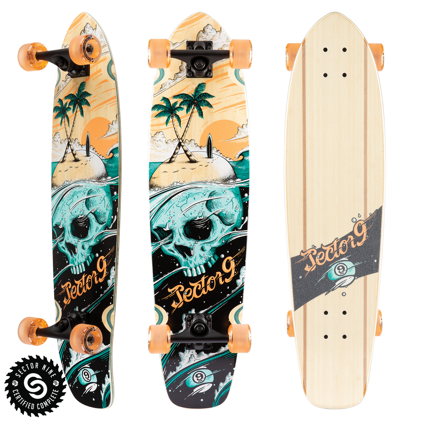 Sector 9 Stranded Strand 34" Longboard Complete Skateboard Longboard Complete