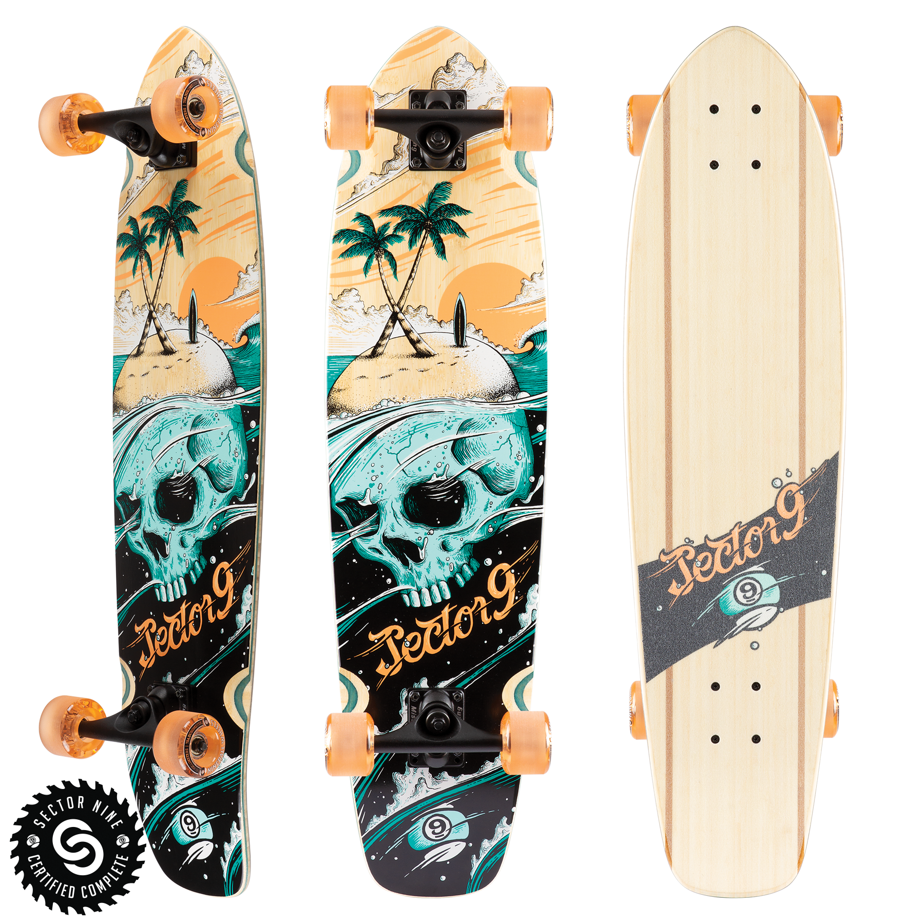 Sector 9 Stranded Strand 34" Longboard Complete Skateboard Longboard Complete