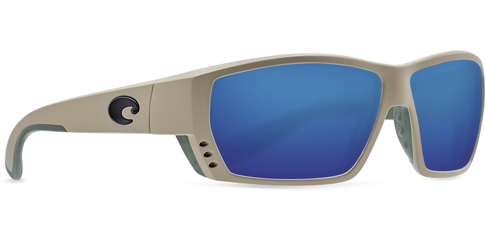 Costa Tuna Alley Sand Blue Mirror 580 Poly Lens Polarized Sunglasses Sunglasses