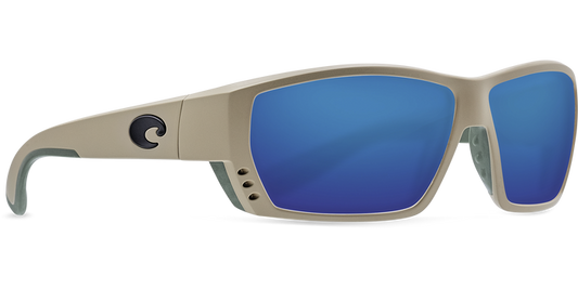 Costa Tuna Alley Sand Blue Mirror 580 Poly Lens Polarized Sunglasses Sunglasses