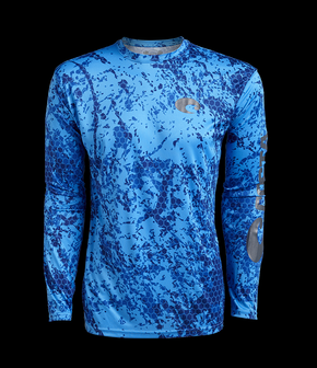 Costa Technical Crew Long Sleeve Rashguard Sun Protection- Hexo Camo Rashguard Sun Protection