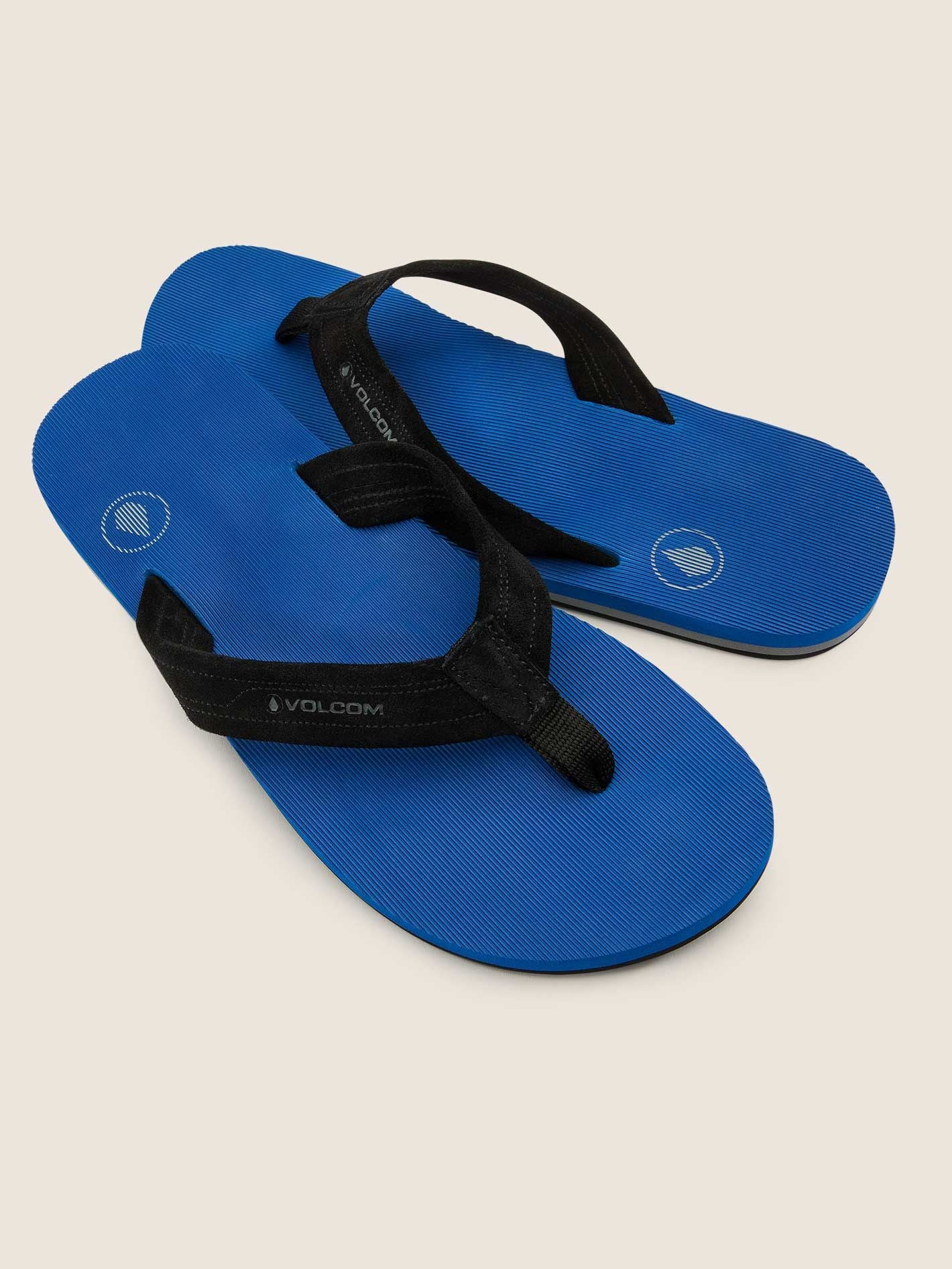 Volcom Driftin Leather Mens Sandal - True Blue Mens Footwear